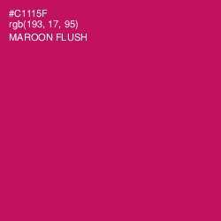 #C1115F - Maroon Flush Color Image